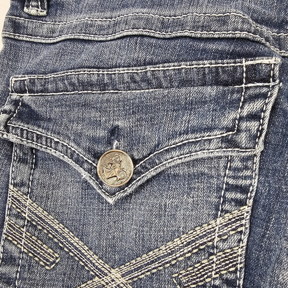 Axel Jeans Mens Vintage Boot 34x31 Medium Wash Blue Denim Bootcut - Picture 10 of 12